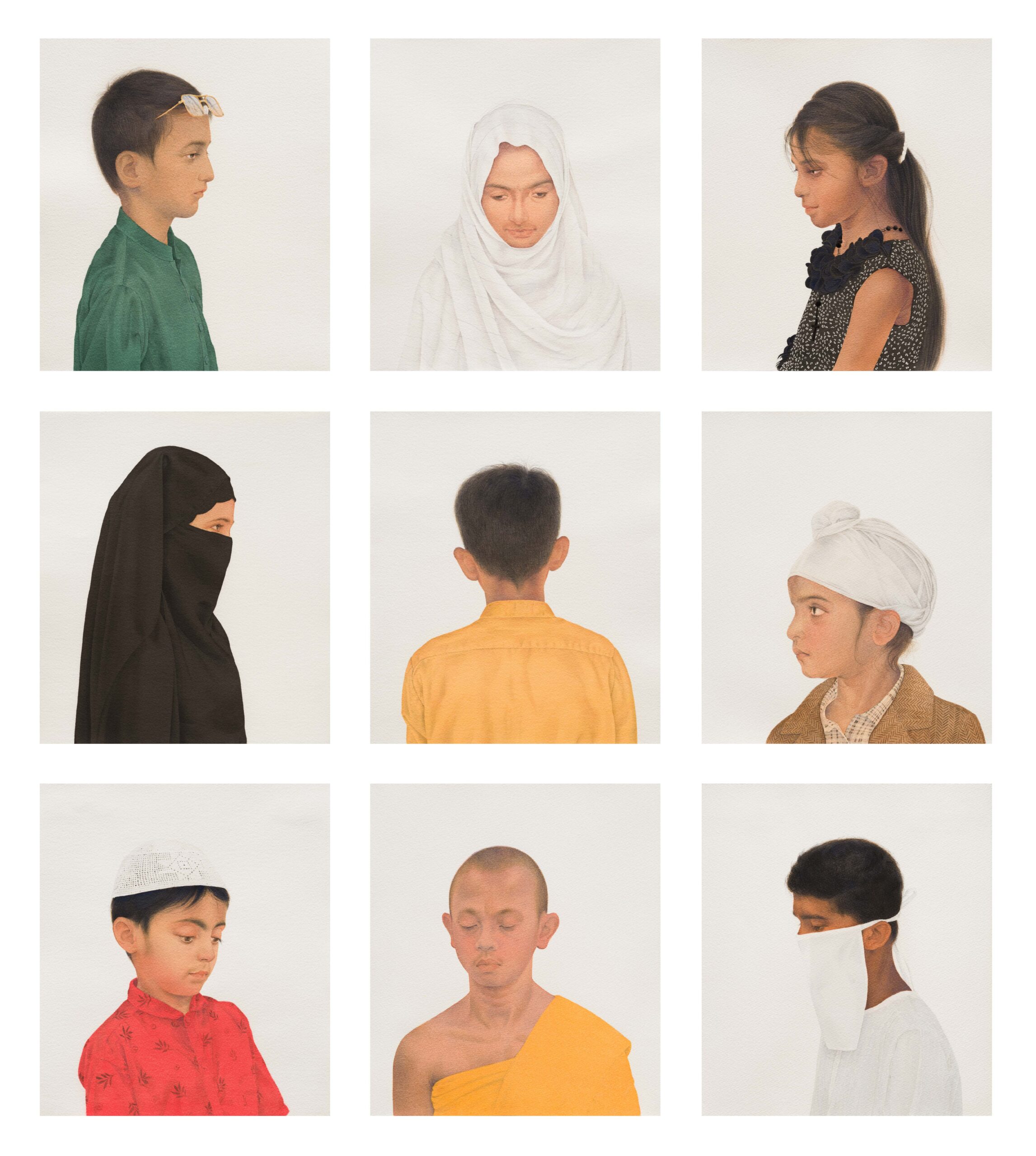 Ali Kazim’s Children of Faith Series (pic courtsey, the gallery)